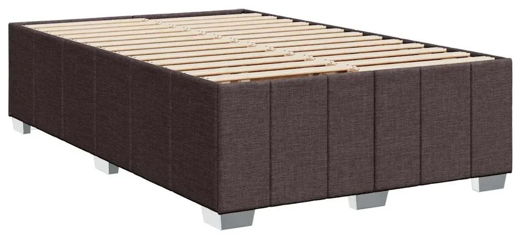 ΚΡΕΒΑΤΙ BOXSPRING ΜΕ ΣΤΡΩΜΑ ΣΚΟΥΡΟ ΚΑΦΕ 120X200 ΕΚ. ΥΦΑΣΜΑΤΙΝΟ 3285466