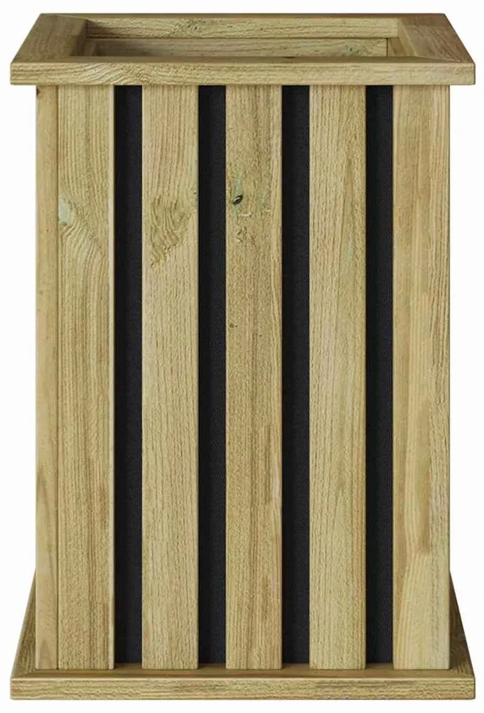 vidaXL Γλάστρα Καφέ 33 x 33 x 45 εκ Εμβαπτισμένη ξυλεία πεύκου