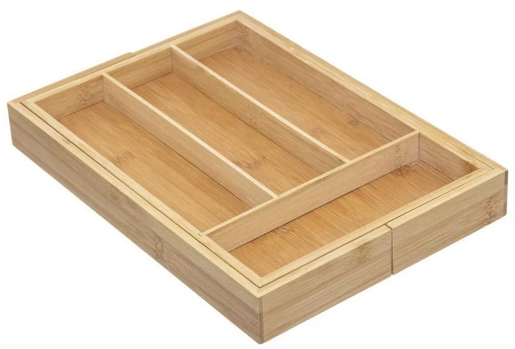 Οργανωτής Μαχαιροπήρουνων 5five Simply Smart Καφέ Φυσικό Ξύλο Bamboo 34 x 25 x 4,5 cm