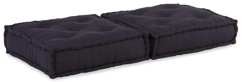 Modular Pouffe Anthracite 70x70x36 ύφασμα 4019027