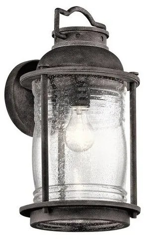 Φανάρι  Απλίκα Φωτιστικό Τοίχου 1xE27 IP44  40cm  Ashland Bay Elstead Lighting KL-ASHLANDBAY2-L Γκρι