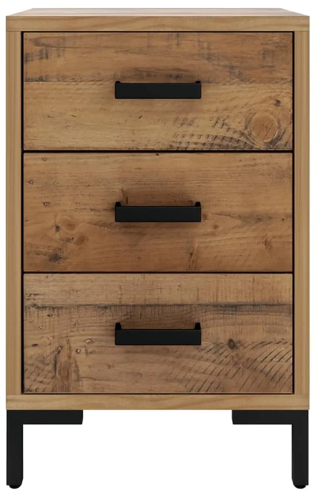 vidaXL Κομοδίνα 2 Τεμ. 40x30x55 εκ. από Μασίφ Ξύλο Πεύκου