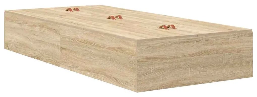 vidaXL Κρεβάτι με αποθηκευτικό χώρο με συρτάρι Δρύς Sonoma 75 cm