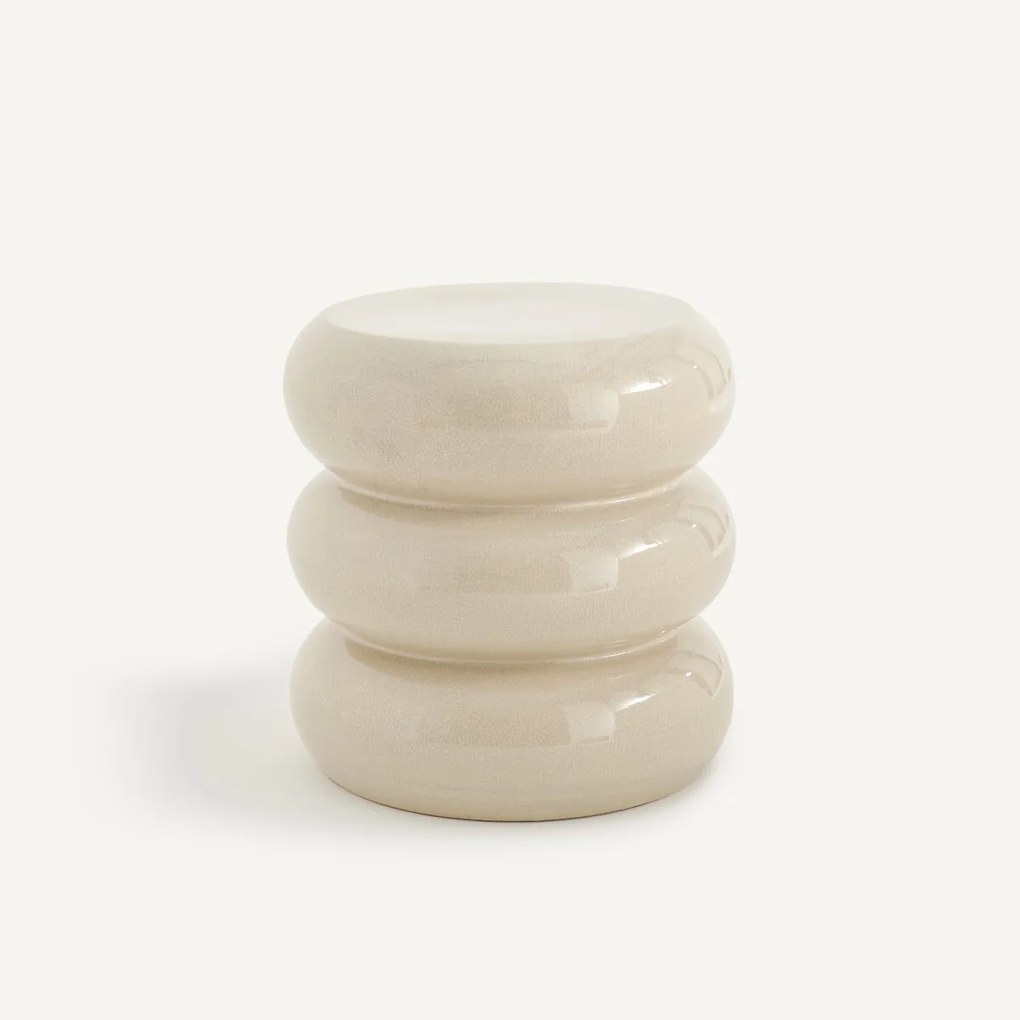 Βοηθητικό τραπεζάκι από ραγισμένη κεραμική, Belly