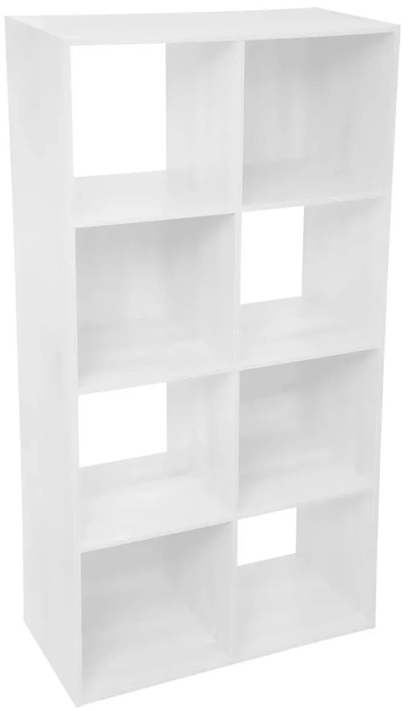 Βιβλιοθήκη Δαπέδου 8 Θέσεων (67.5x32x134) F-V Mix White 160478C