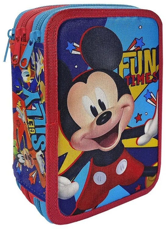 Κασετίνα Τριπλή Γεμάτη Mickey 12,5x7x19,5εκ. Disney  50-2796
