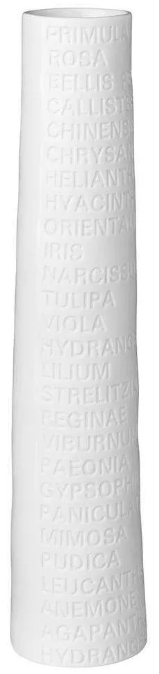 Βάζο Με Επιγραφή 0012441 23x4cm White Raeder Porcelain