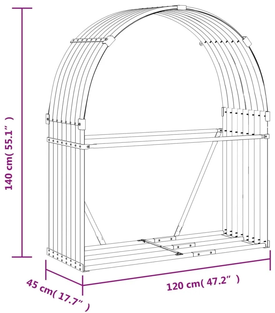 ΞΥΛΟΘΗΚΗ ΑΝΘΡΑΚΙ 120X45X140 ΕΚ. ΑΠΟ ΓΑΛΒΑΝΙΣΜΕΝΟ ΑΤΣΑΛΙ 364561