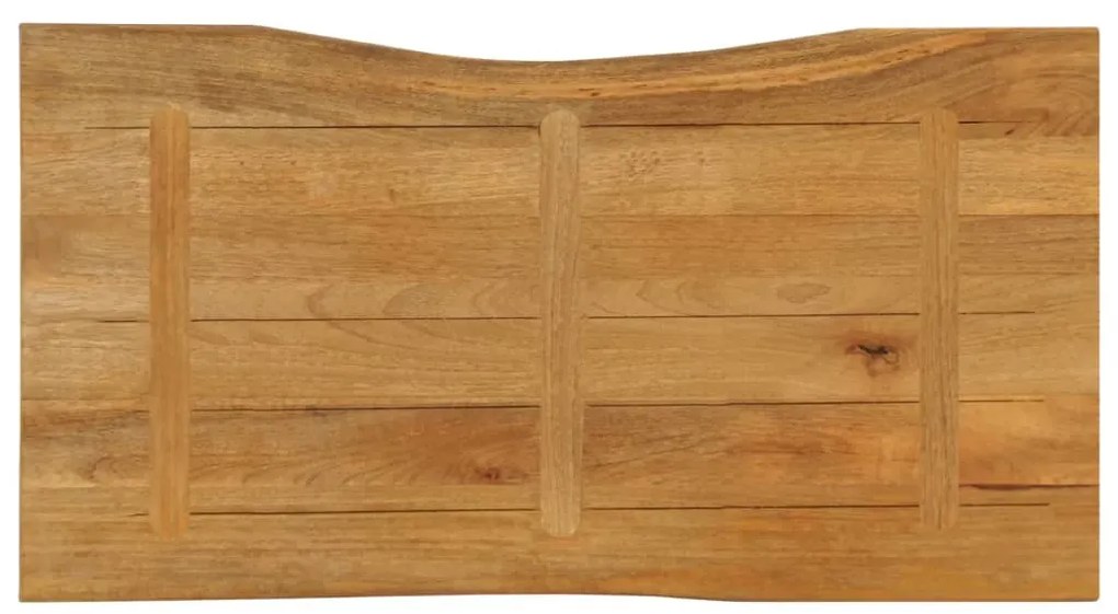 vidaXL Επιφάνεια Τραπεζιού 110x60x3,8 εκ. Live Edge Μασίφ Ξύλο Μάνγκο