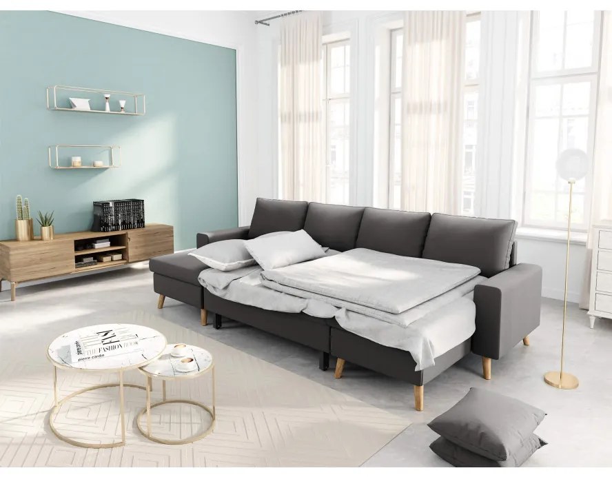 Καναπές Πολυμορφικός ArteLibre LEMPA Γκρι 295x148x86cm