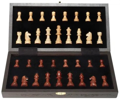 VEVOR Magnetic Wooden Chess Set, 12 Inch Chess Game Set, 2 Extra Queens Beginner Chess Set, Folding Chess Board Games with Chess Pieces, Storage Slots, and Box, Portable Travel Gift for Adults Kids