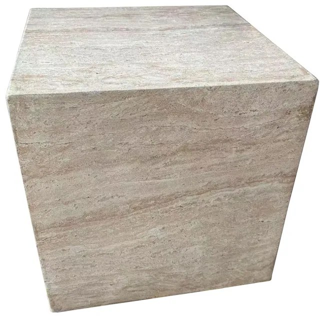 LITHOS SQUARE SIDE TABLE BEIGE 55,5x55,5xH57cm - 04-1222