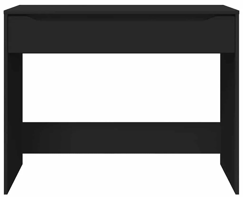 vidaXL Γραφείο με συρτάρι Μαύρο 100 x 50 x 78 εκ Επεξεργασμένο ξύλο