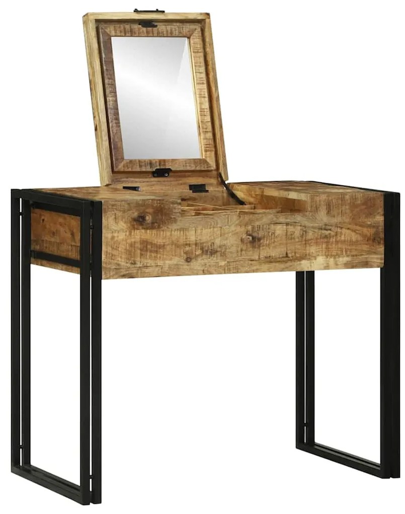 vidaXL Τραπέζια Ντυσίματος Κρεβατοκάμαρας Καφέ Μασίφ ξύλο μάνγκο