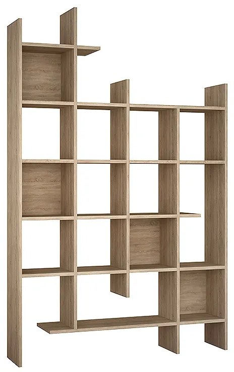 ΒΙΒΛΙΟΘΗΚΗ MANCO MEGAPAP ΧΡΩΜΑ ΦΥΣΙΚΟ ΟΞΙΑΣ 122X25,5X188ΕΚ.