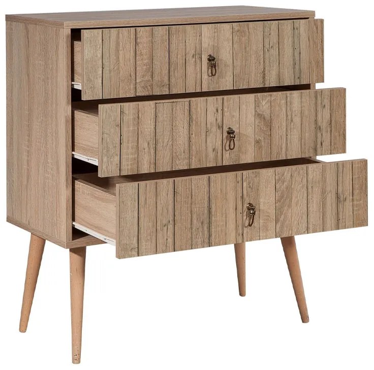 Συρταρτιέρα Soho Megapap χρώμα sonoma 80x40x90εκ.