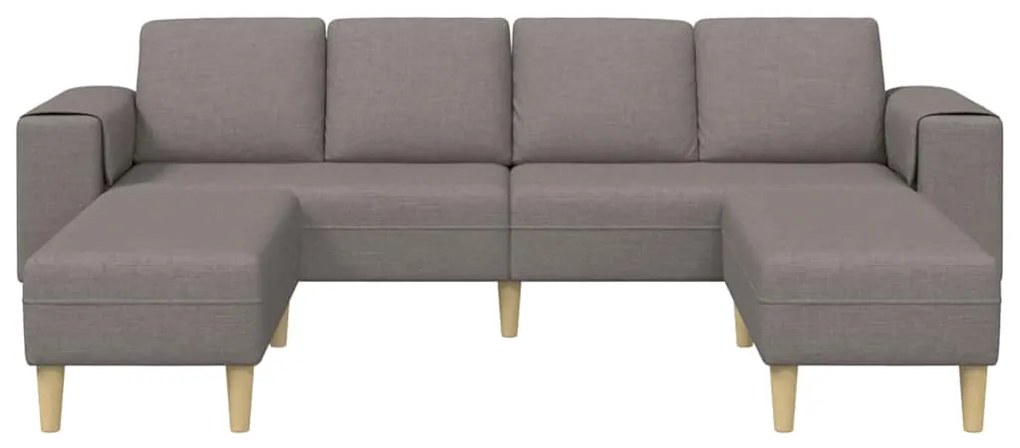 vidaXL Σετ Καναπέ 3 pcs Taupe ύφασμα