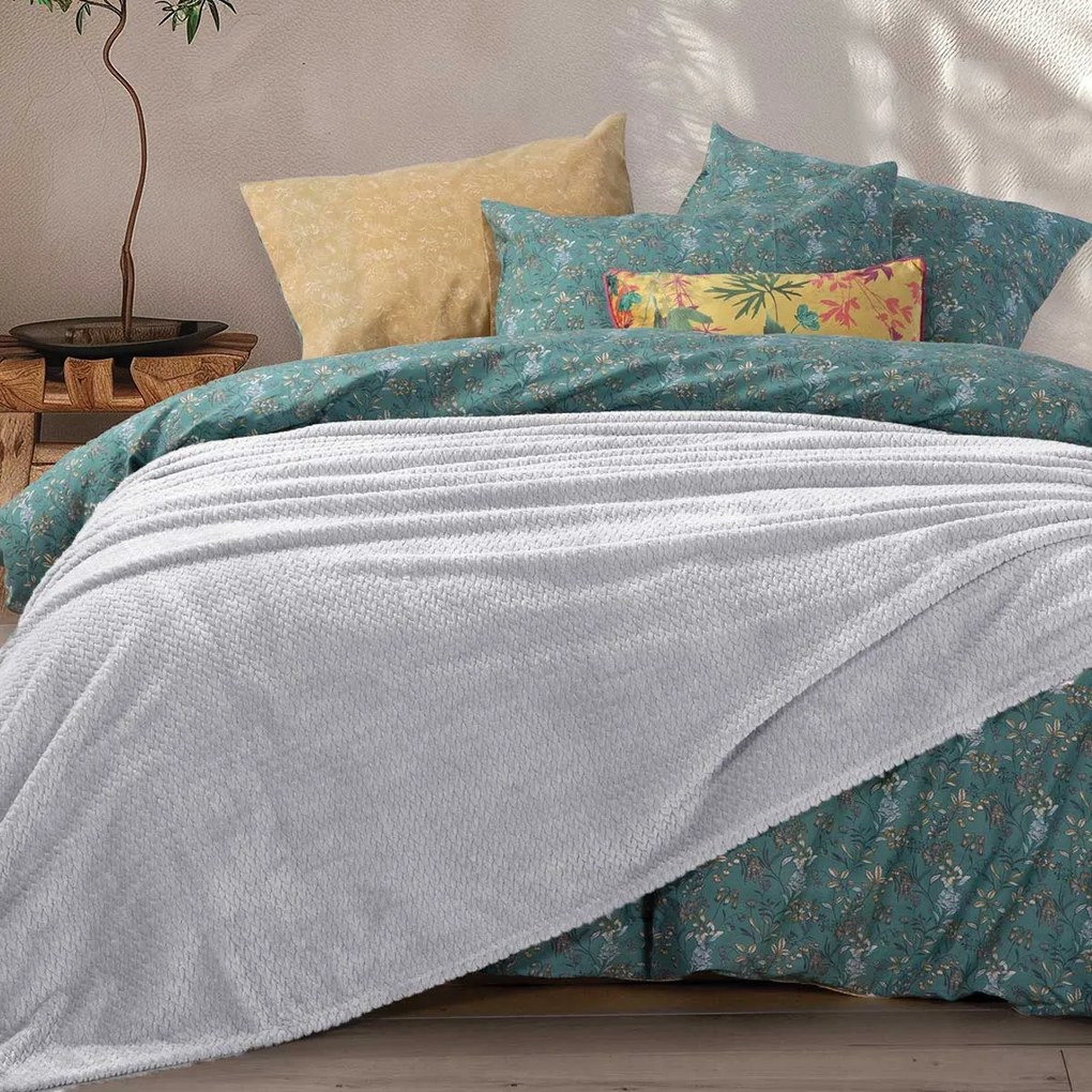 Κουβέρτα Fleece Υπέρδιπλη (220x240) Nef-Nef Homeware Worth Grey