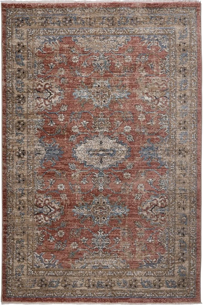 Χαλί Meryland 35293 20 Red-Multi Βιοκαρπέτ 120X180cm