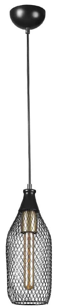 Φωτιστικό Οροφής Rio 941RTN1241 Φ12x70cm 1xE27 40W Black Opviq