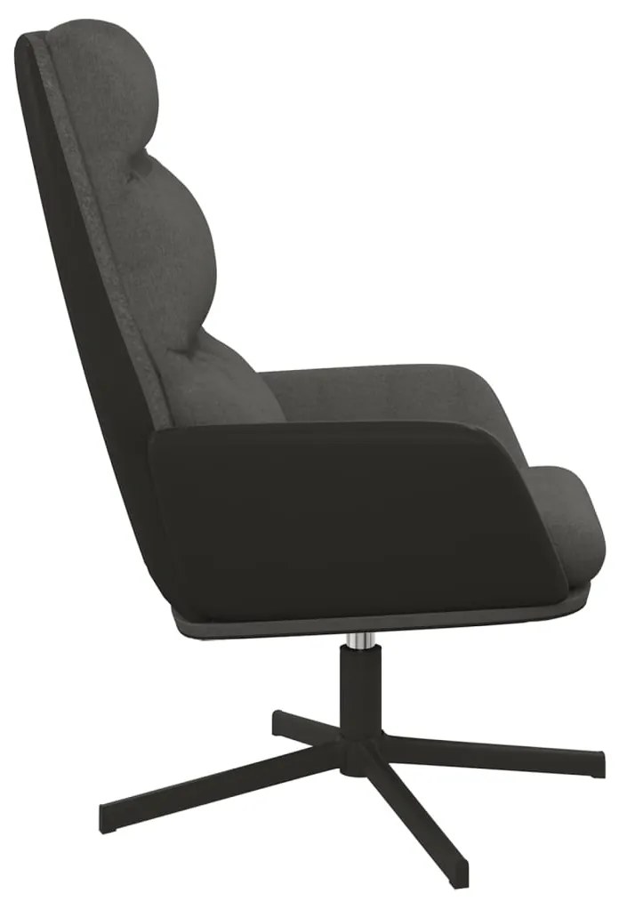 vidaXL Πολυθρόνα Relax Σκούρο Γκρι Υφασμάτινη