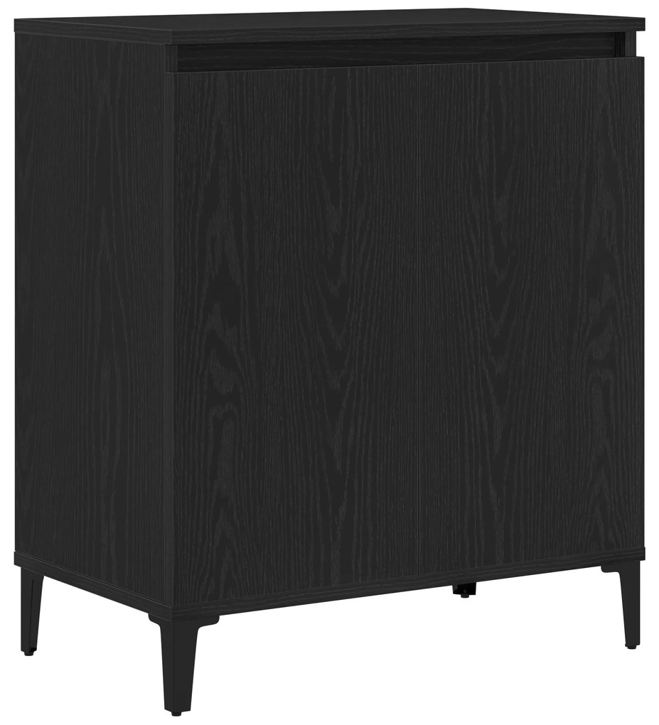 vidaXL Μπουφές Μαύρη Δρυς 60x35x70 εκ από Μηχανοποιημένο Ξύλο