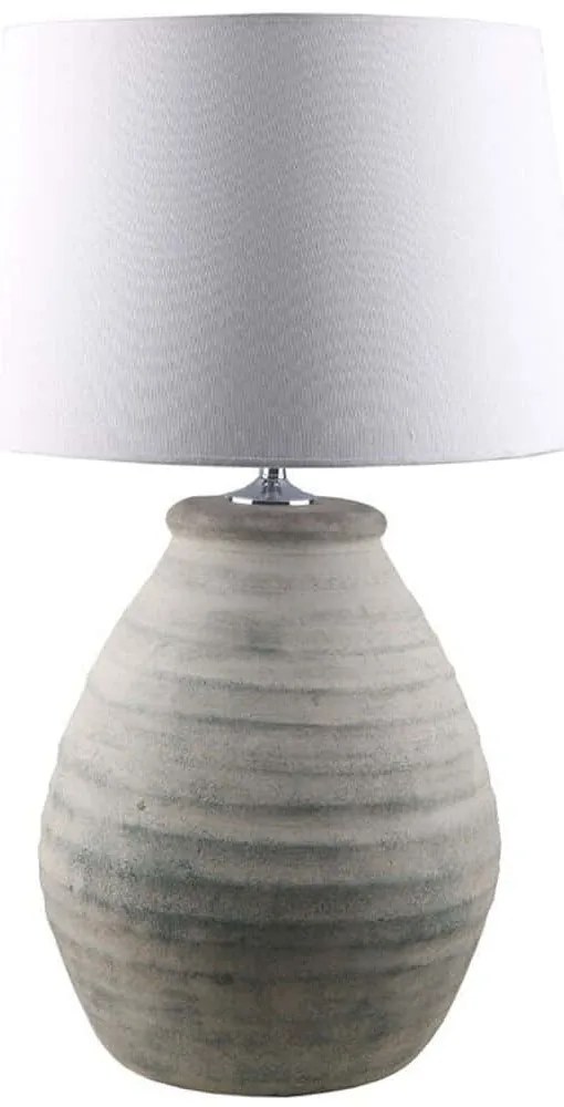 Φωτιστικό Επιτραπέζιο Dilos 032180 35x35x80cm Ε27 40W White-Grey