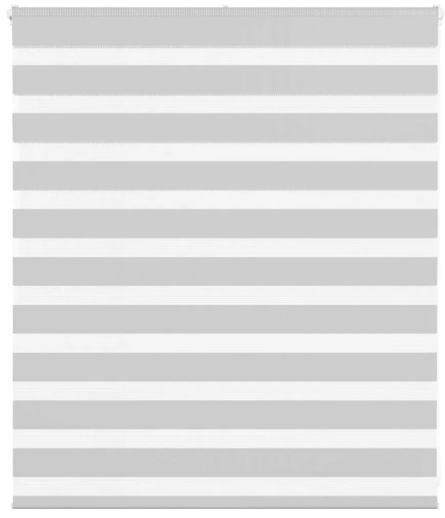 vidaXL Ζέβρα τυφλή Ανοιχτό Γκρι Πλάτος υφάσματος 130,9 εκ. Πολυεστέρας