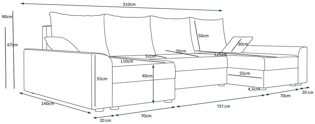 Γωνιακός καναπές Jason max-Mauro-Leuko