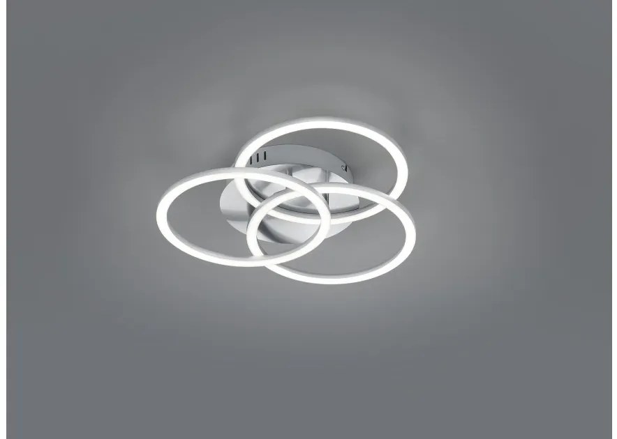 Πλαφονιέρα Φωτιστικό Οροφής LED 27W Κινητό Dimmer 2700-6000K Circle Trio Lighting-R62823107-Νίκελ Ματ R62823107