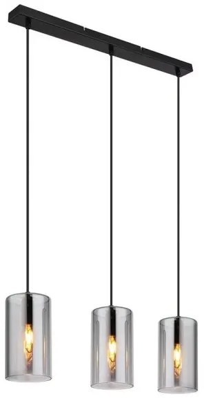 Κρεμαστό Φωτιστικό Οροφής 3xE14 Μαύρο Olly 21002-3H Globo Lighting-21002-3H-Μαύρο 21002-3H