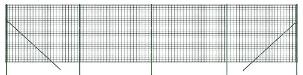 vidaXL Συρματόπλεγμα Περίφραξης Πράσινο 2x10 μ. Γαλβανισμένο Ατσάλι