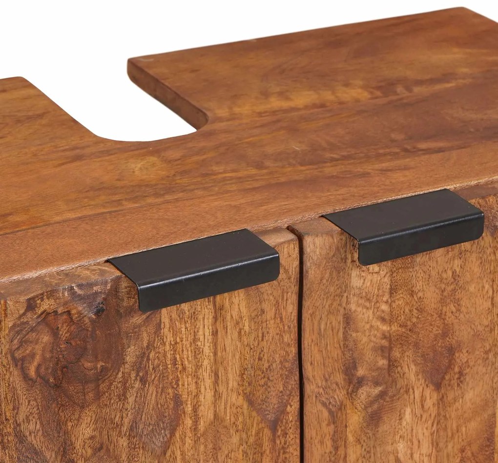 vidaXL Ντουλάπα Νιπτήρα Mπάνιου Μονόχρωμο Καφέ