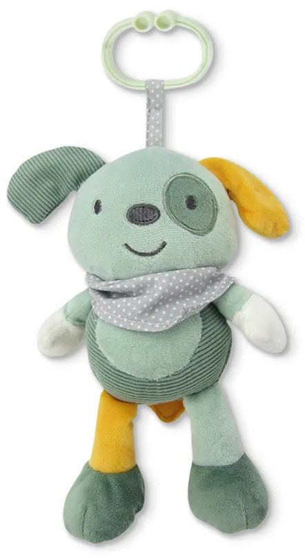 Κρεμαστό Λούτρινο Ζωάκι Με Μουσική Music Dog Green Natural  10191440009  Lorelli
