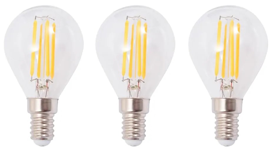 vidaXL Φωτιστικό Σποτ Ράγα με 3 Λαμπτήρες LED Filament 12 W