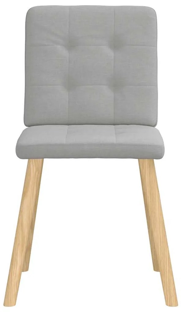 vidaXL Καρέκλες τραπεζαρίας 4 τεμ Cloud Grey Fabric