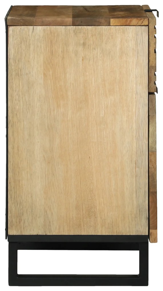 vidaXL Κομοδίνο 50x33x60 cm από Μασίφ Ξύλο Μάνγκο