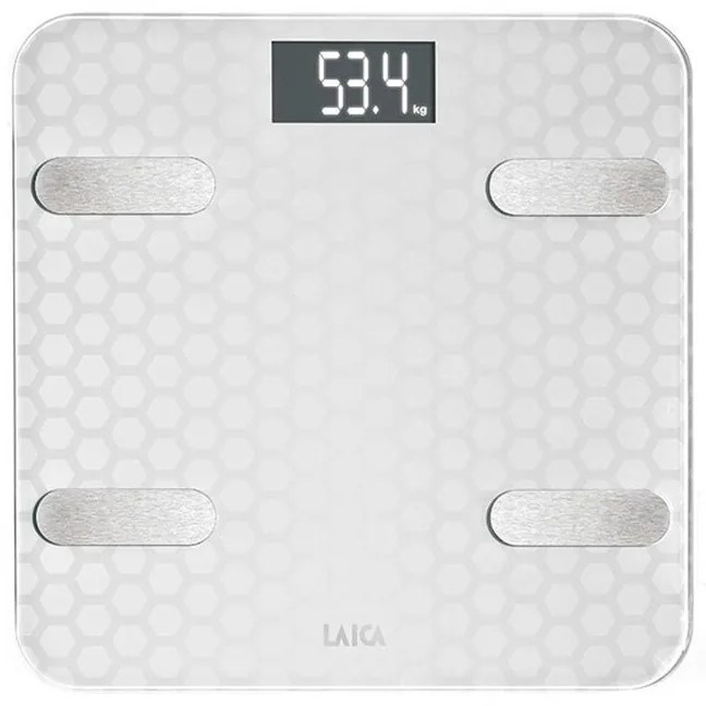 Ψηφιακή Ζυγαριά Μπάνιου LAICA Λευκό Ασημί