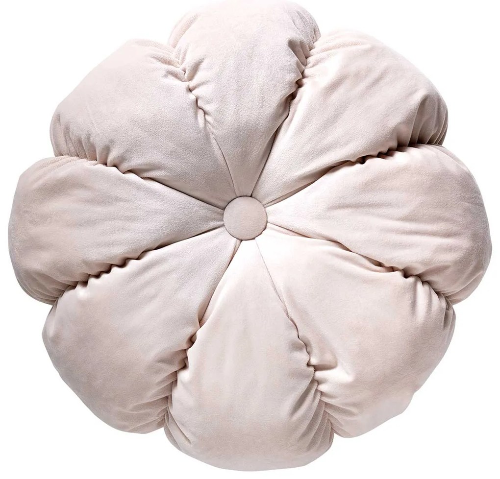 Βελουτέ Διακοσμητικό Μαξιλάρι (Φ45) Das Home Cushions 0261 Ivory