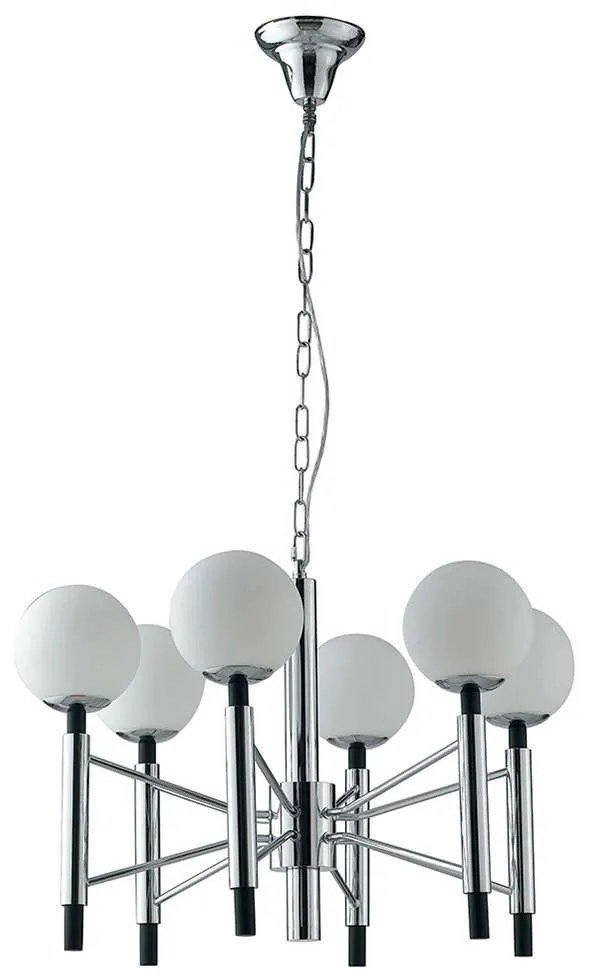 Φωτιστικό Οροφής I-Hammond-S6 Chrome Luce Ambiente Design Μέταλλο,Γυαλί