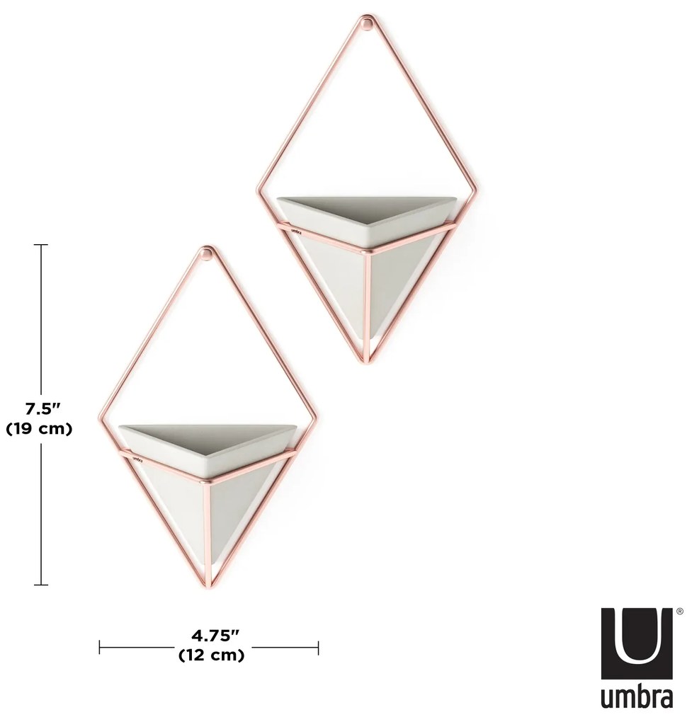 Σετ 2 κεραμικά διακοσμητικά τοίχου Umbra Trigg 470753-633
