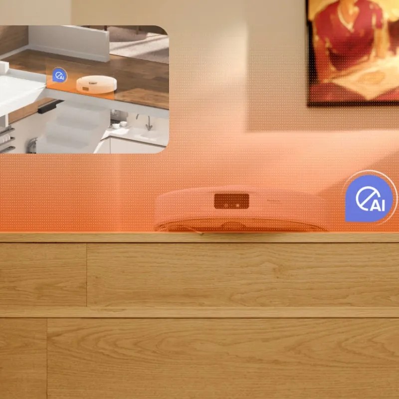 Ρομποτική ηλεκτρική σκούπα Roborock Q Revo Max V, 7000Pa, 180 λεπτά, 300 m2, Στεγνό/Μικρό, Wi-Fi, PreciSense® LiDAR + Reactive AI, Φωνητικός βοηθός, Λευκό