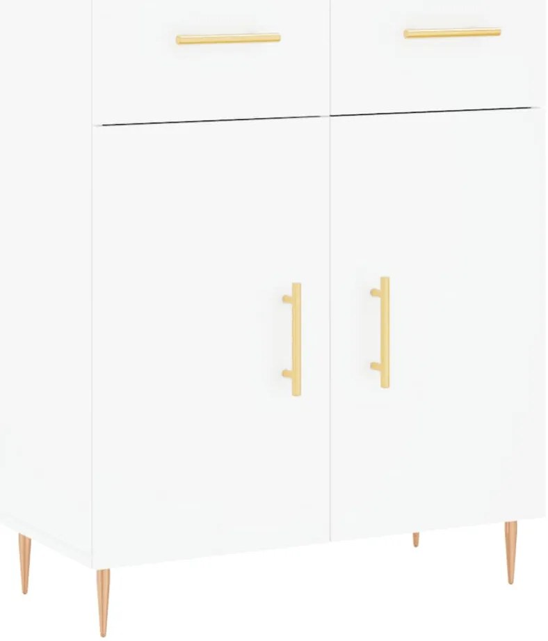 vidaXL Ντουλάπι Λευκό 69,5x34x180 εκ. από Επεξεργασμένο Ξύλο
