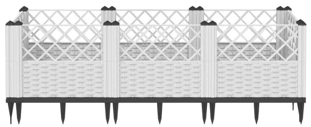 ΖΑΡΝΤΙΝΙΕΡΑ ΜΕ ΠΑΣΣΑΛΟΥΣ ΛΕΥΚΗ 123,5X43,5X43,5ΕΚ ΠΟΛΥΠΡΟΠΥΛΕΝΙΟ 368020