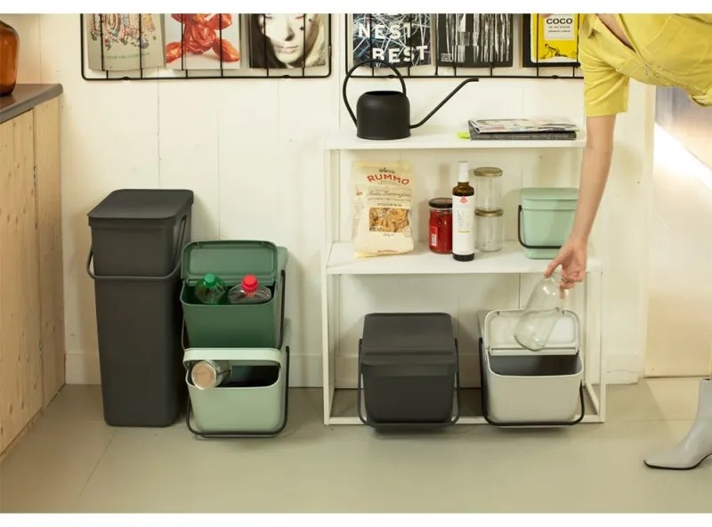 Brabantia Sort&Go κάδος χωριστής συλλογής 1006311, 20 l, Στοιβαζόμενος, Ανοιχτό πράσινο