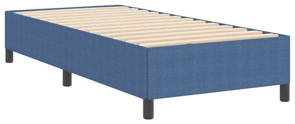 vidaXL Σκελετός Κρεβατιού Μπλε 100 x 200 cm Βελούδο