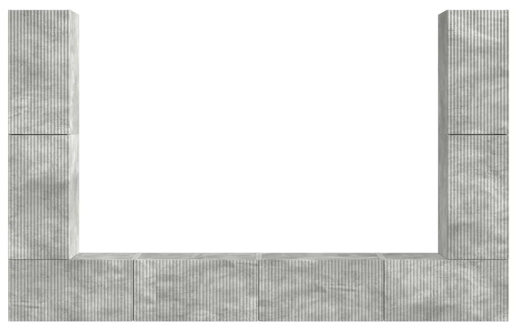 vidaXL 4 pcs Σκυρόδεμα Γκρι