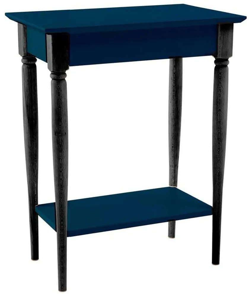 Κονσόλα Mamo S MAMOCSBL14 65x35x74cm Petrol Blue-Black Mdf, Wood
