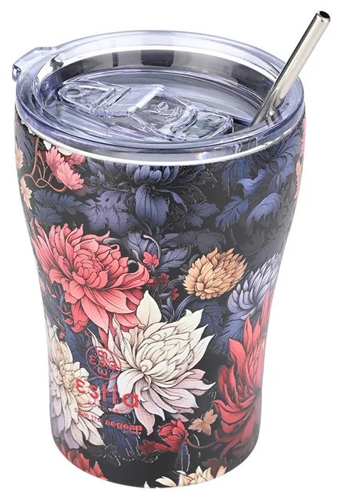 Θερμός με Καλαμάκι  Coffee Mug Save The Aegean Midnight Blossom 350ml