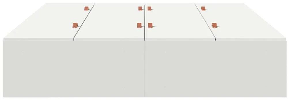 vidaXL Κρεβάτι με αποθηκευτικό χώρο με αποθήκευση Λευκό 140 x 200 cm